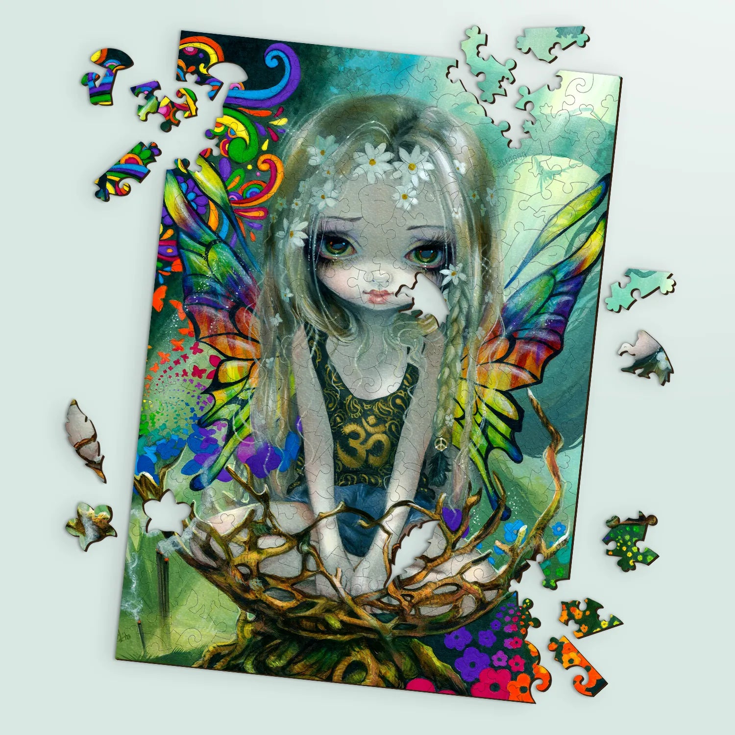Art Wooden Jigsaw Puzzles – Fairy Paisley – LEOGOR