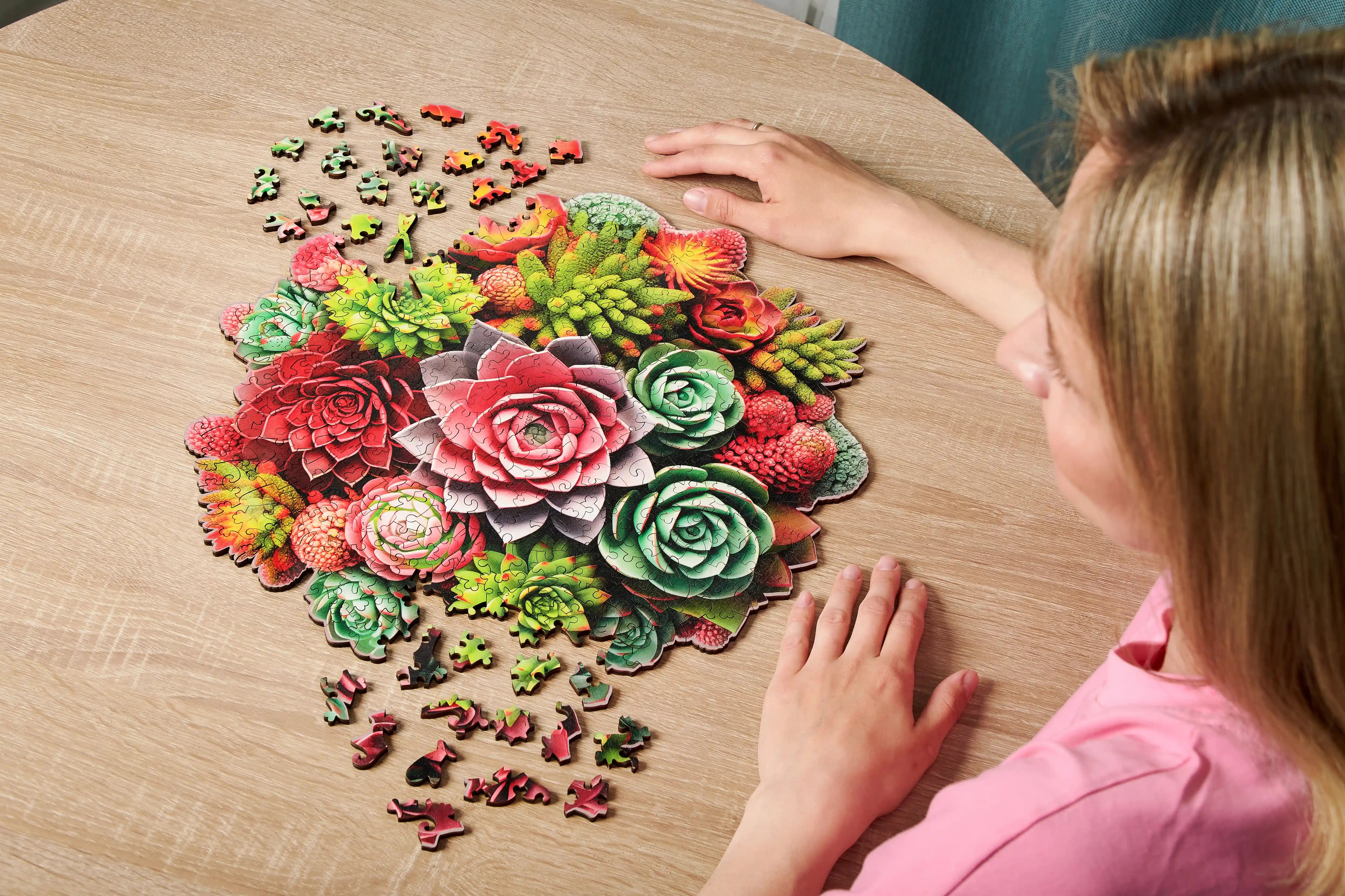 Spring Wooden Puzzles for Adults: Fresh Color & Calm – LEOGOR