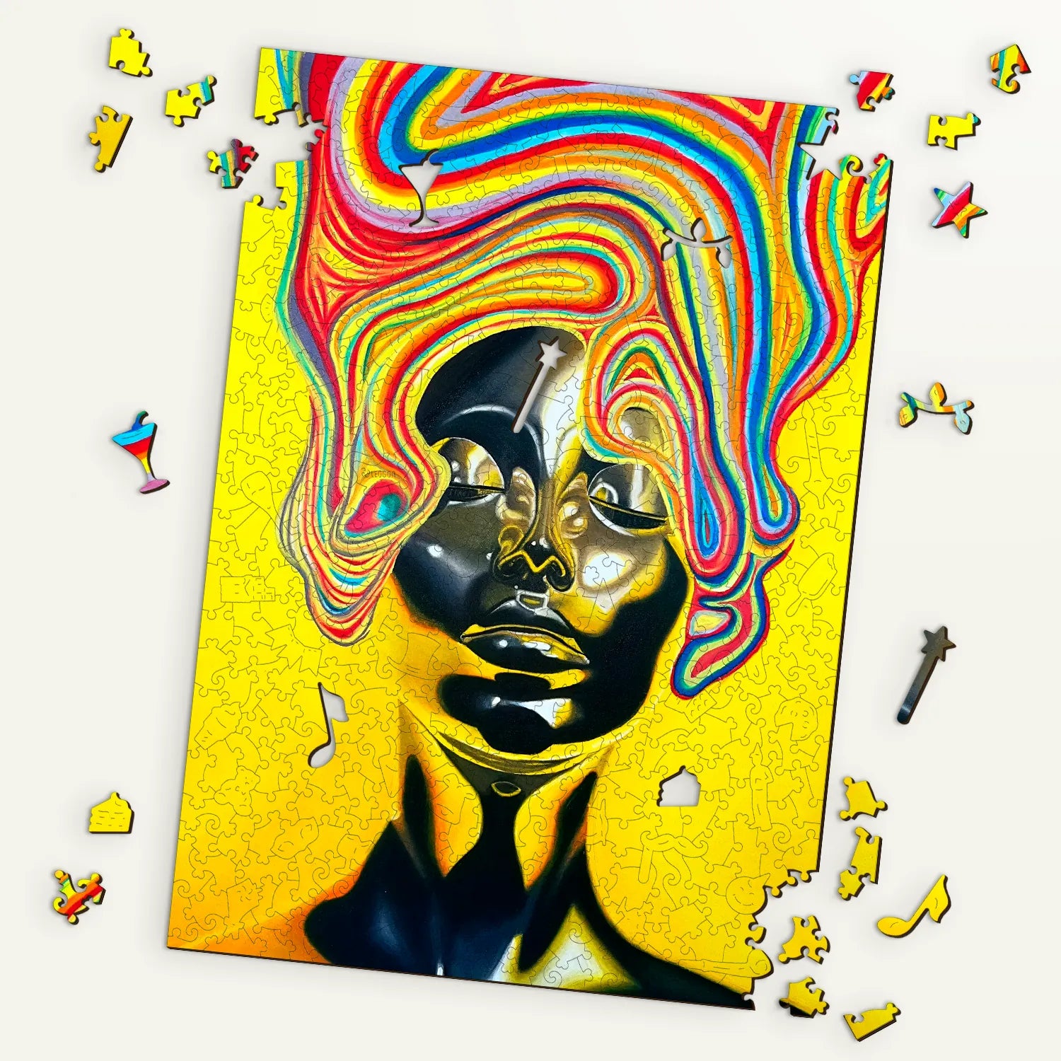 Art Wooden Jigsaw Puzzles – Dazed by Lola Ehm – LEOGOR