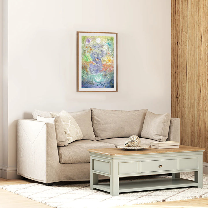 Finished wooden puzzle for adults displayed as elegant wall art