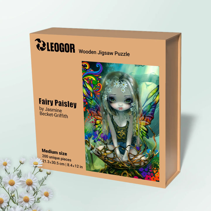 Elegant packaging presentation for jigsaw puzzle wooden collector's edition
