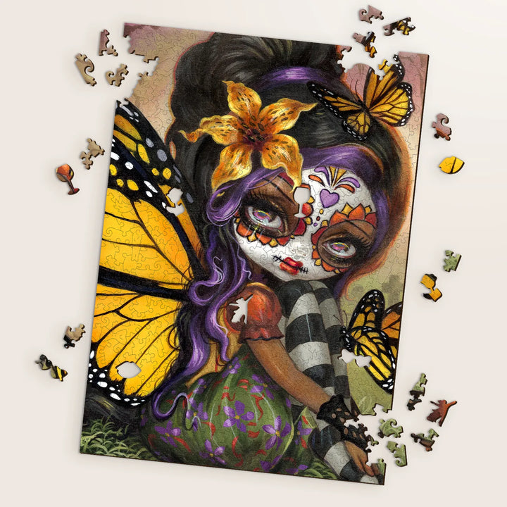 Wooden jigsaw puzzles with gothic elegance – Sweet Isabella by Jasmine Becket-Griffith