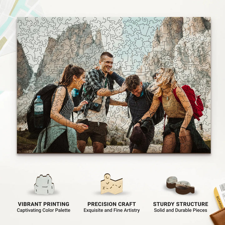 Make puzzle from photo with vibrant details, expert craftsmanship, and long-lasting durability